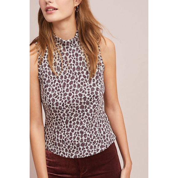Anthropologie Top Leopard Animal Print - Picture 3 of 3